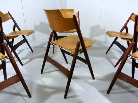 Image 1 of 6  Egon Eiermann SE 18 klapstoelen Wilde + Spieth, 1950