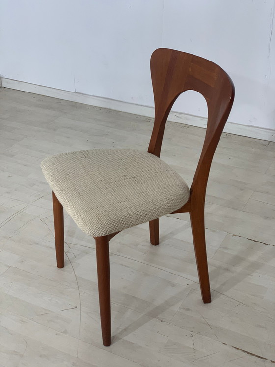 Image 1 of Niels koefoed teakhouten stoelen eetkamerstoel vintage