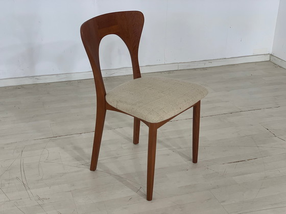 Image 1 of Niels koefoed teakhouten stoelen eetkamerstoel vintage