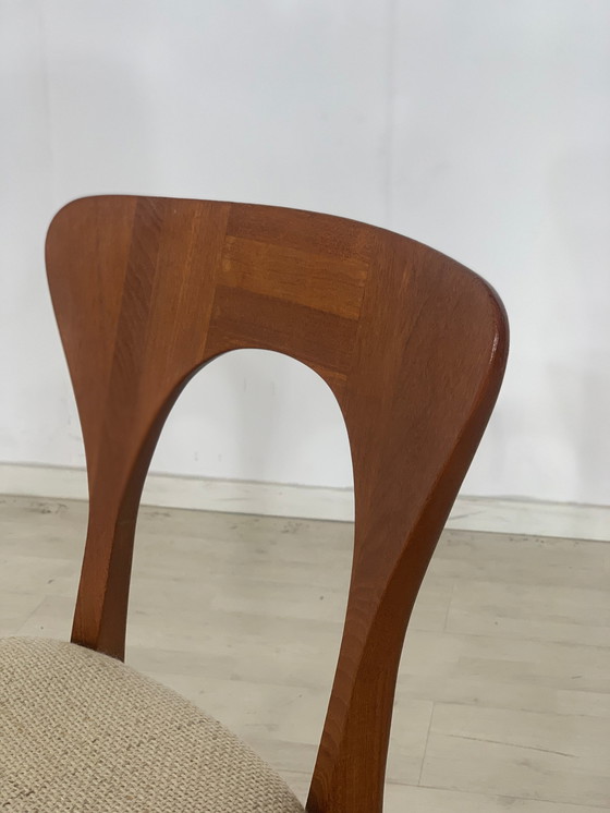 Image 1 of Niels koefoed teakhouten stoelen eetkamerstoel vintage