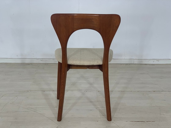 Image 1 of Niels koefoed teakhouten stoelen eetkamerstoel vintage