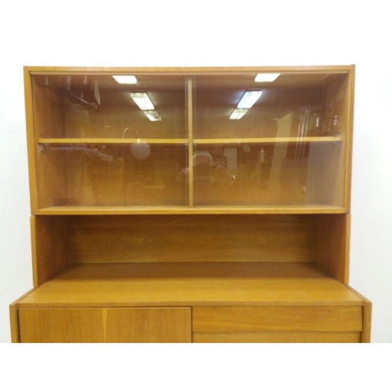 Image 1 of Vintage houtfineer dressoir van Jiri Jiroutek, Tsjecho-Slowakije 1960