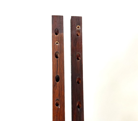 Image 1 of Rozenhouten staanders voor Poul Cadovius wandsysteem