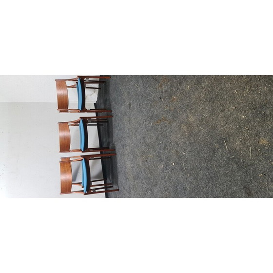 Image 1 of Set van 6 vintage teakhouten eetkamerstoelen van Vestervig Eriksen voor Møbelfabrik Aarhus, Denemarken