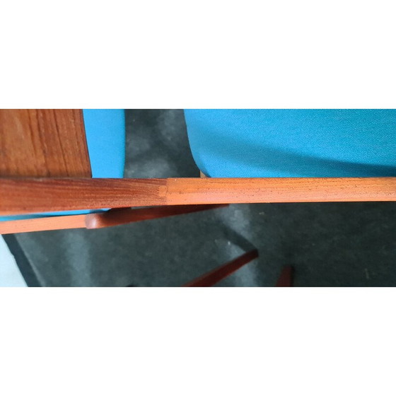 Image 1 of Set van 6 vintage teakhouten eetkamerstoelen van Vestervig Eriksen voor Møbelfabrik Aarhus, Denemarken