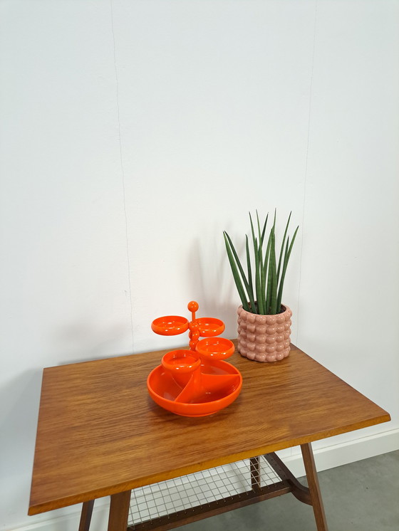 Image 1 of Oranje kunststoffen schalenset Emsa Germany vintage