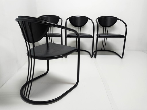 4X Post Modern Memphis Eetkamerstoelen