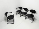 4X Post Modern Memphis Eetkamerstoelen