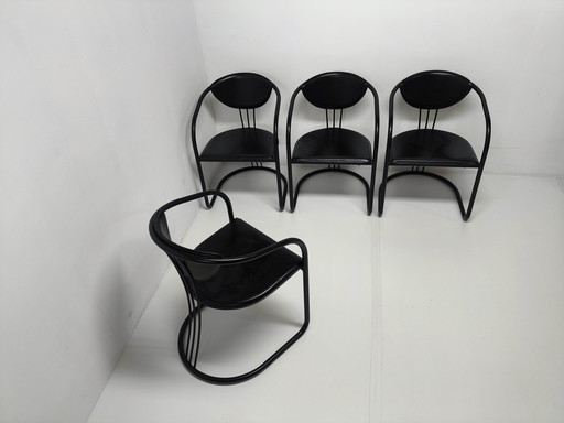 4X Post Modern Memphis Eetkamerstoelen