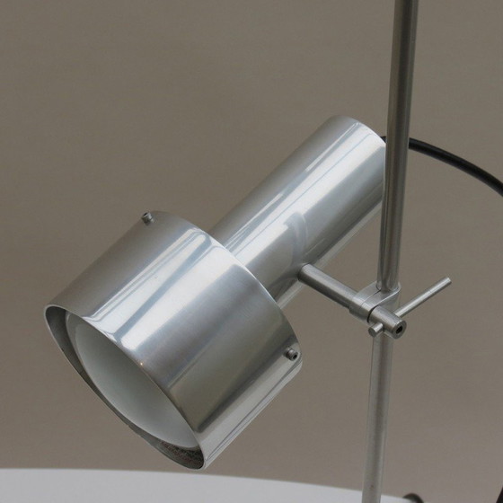 Image 1 of Vintage aluminium bureaulampen met enkele spot door Peter Nelson voor Architectural Lighting Ltd., 1960