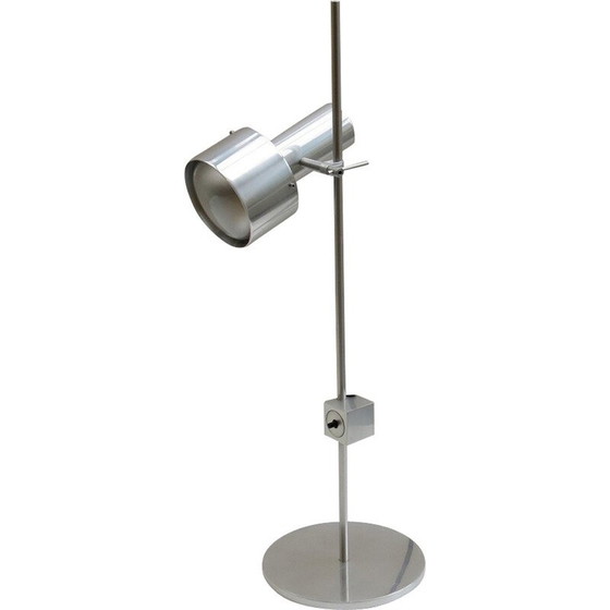 Image 1 of Vintage aluminium bureaulampen met enkele spot door Peter Nelson voor Architectural Lighting Ltd., 1960