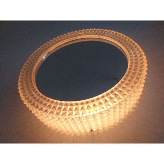 Image 1 of Vintage spiegel met achtergrondverlichting, 1970