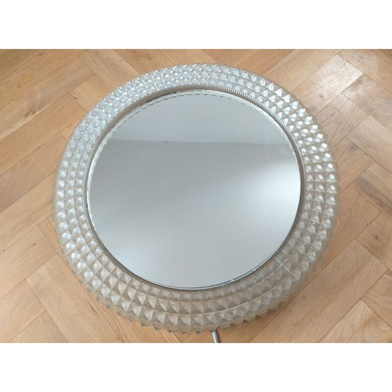 Image 1 of Vintage spiegel met achtergrondverlichting, 1970