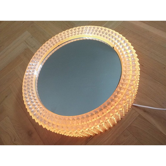 Image 1 of Vintage spiegel met achtergrondverlichting, 1970