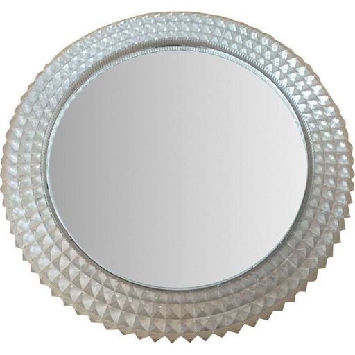 Vintage spiegel met achtergrondverlichting, 1970