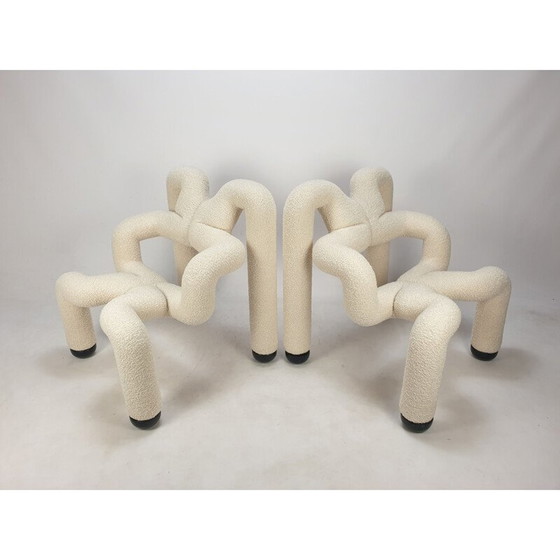 Image 1 of Paar vintage "Ekstrem" fauteuils van Terje Ekstrøm voor Varier Stokke, Noorwegen 1984