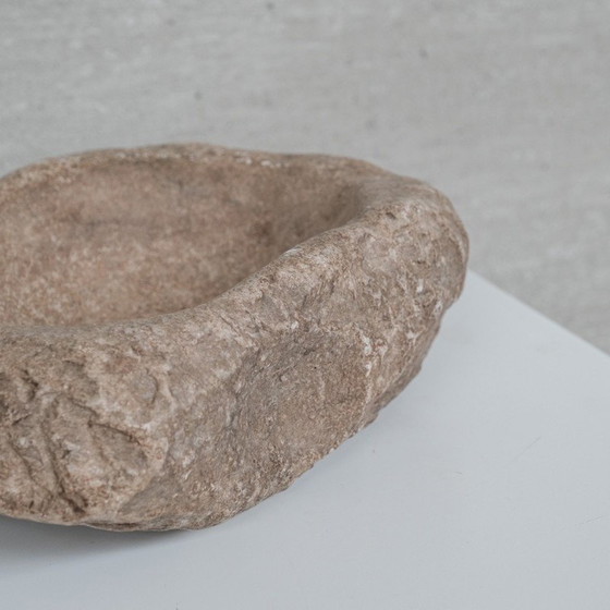 Image 1 of Vintage primitieve stenen kom, jaren 1920