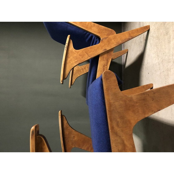 Image 1 of Paar vintage 'Sliedrecht' fauteuils in multiplex en laminaat van Wim Van Gelderen voor Spectrum, 1950