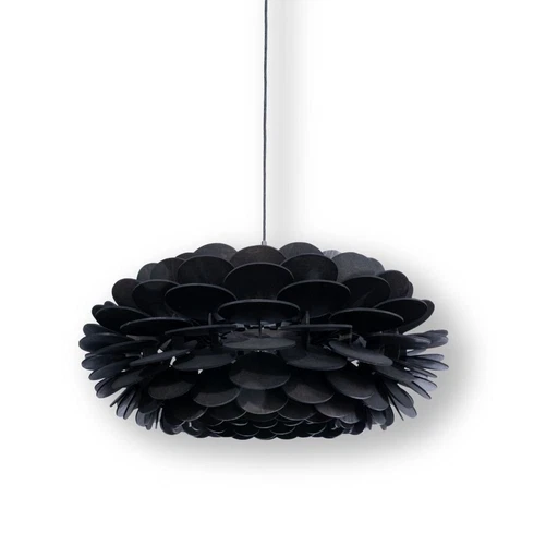 Ulap Design Grote Ebonized Houten Hanglamp | Made In Italy | Milieuvriendelijk