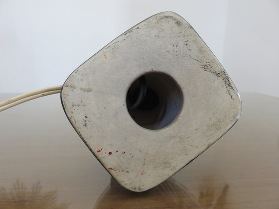 Image 1 of Matzwarte keramische "Afrikaanse vrouw" lamp jaren 50-60