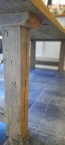 Vintage eikenhouten kloostertafel