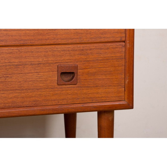 Image 1 of Vintage teakhouten ladekast met 3 laden voor Samcom, Denemarken 1960