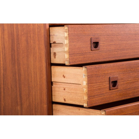 Image 1 of Vintage teakhouten ladekast met 3 laden voor Samcom, Denemarken 1960