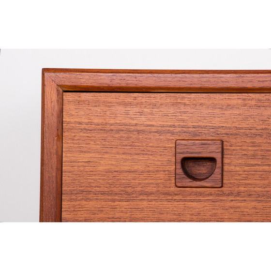 Image 1 of Vintage teakhouten ladekast met 3 laden voor Samcom, Denemarken 1960