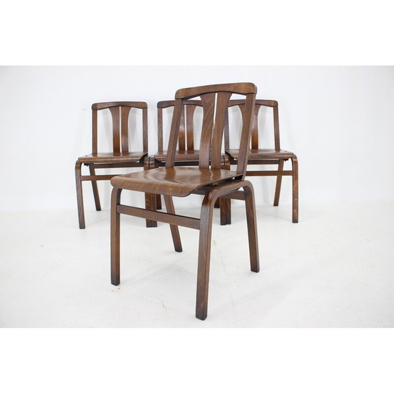 Image 1 of Vintage beukenhouten bijzetstoel van Ton, Tsjecho-Slowakije 1980