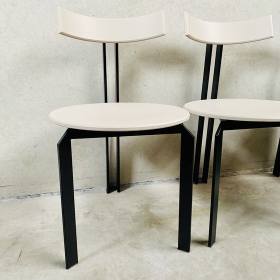 Image 1 of Harvink ZETA minimalistische eetkamerstoelen Dutch Design 1980