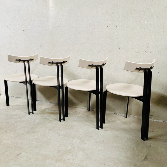 Image 1 of Harvink ZETA minimalistische eetkamerstoelen Dutch Design 1980