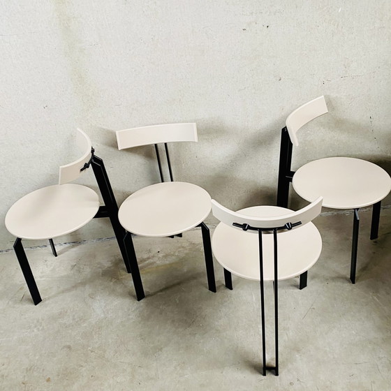 Image 1 of Harvink ZETA minimalistische eetkamerstoelen Dutch Design 1980