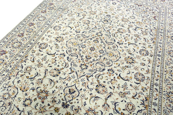 Image 1 of Handgeknoopt oosters Keshan Vloerkleed - 351 X 248 cm - Traditioneel ontwerp