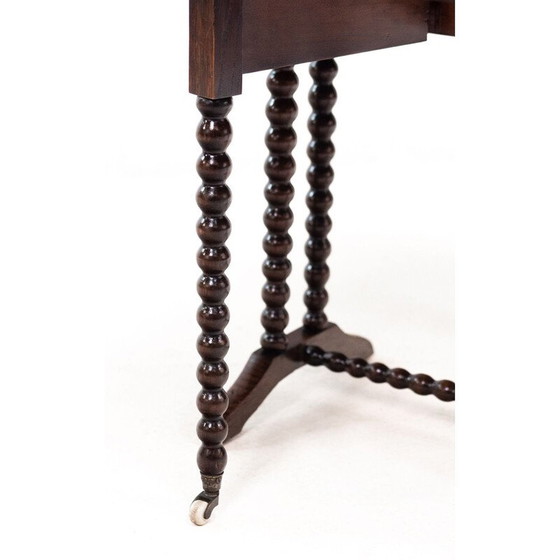 Image 1 of Vintage eiken bijzettafel