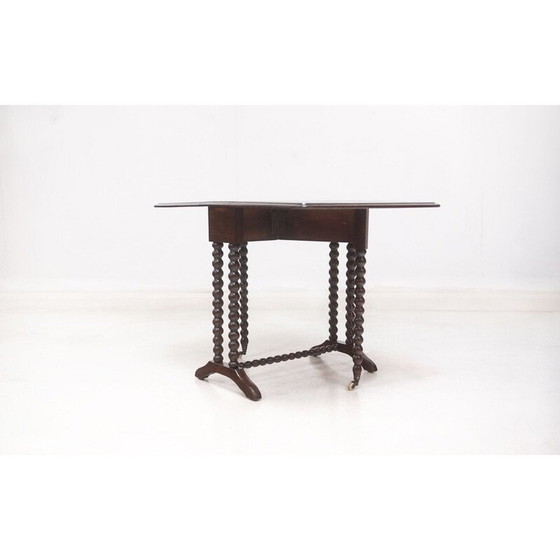 Image 1 of Vintage eiken bijzettafel