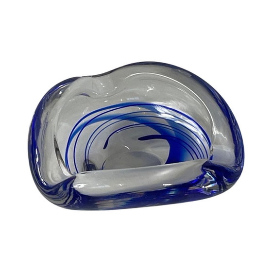 Image 1 of Max Verboeket - Kristalunie Maastricht - Asbak - Inclusief doos - Ongebruikt, vintage - Nederlands glas - Gesigneerde uitgave