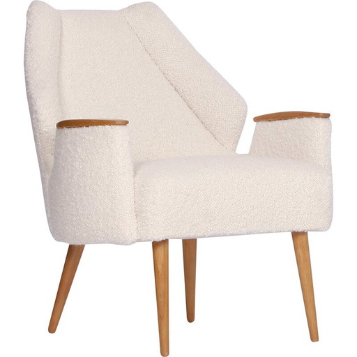 Mid Century boucle fauteuil, 1960