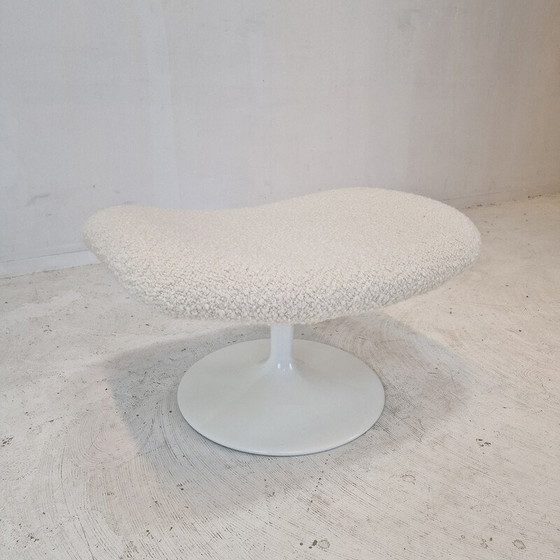 Image 1 of Vintage fauteuil met voetenbank in hout en metaal van Geoffrey Harcourt voor Artifort, 1970