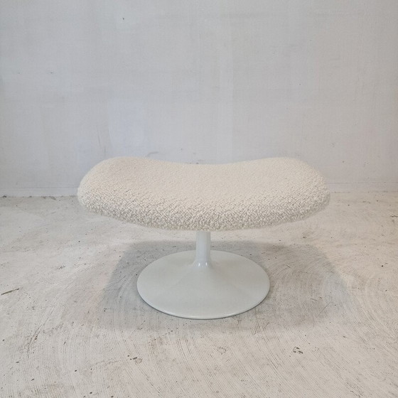 Image 1 of Vintage fauteuil met voetenbank in hout en metaal van Geoffrey Harcourt voor Artifort, 1970