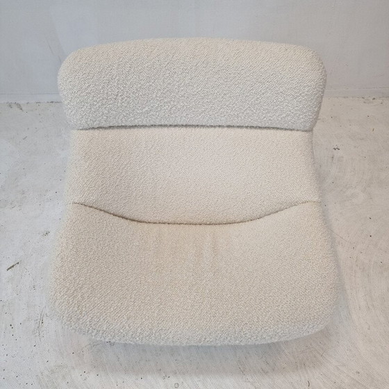 Image 1 of Vintage fauteuil met voetenbank in hout en metaal van Geoffrey Harcourt voor Artifort, 1970