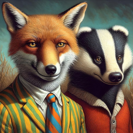 Poster/Banner 'Mr Fox & Miss Badger'