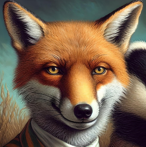 Poster/Banner 'Mr Fox & Miss Badger'