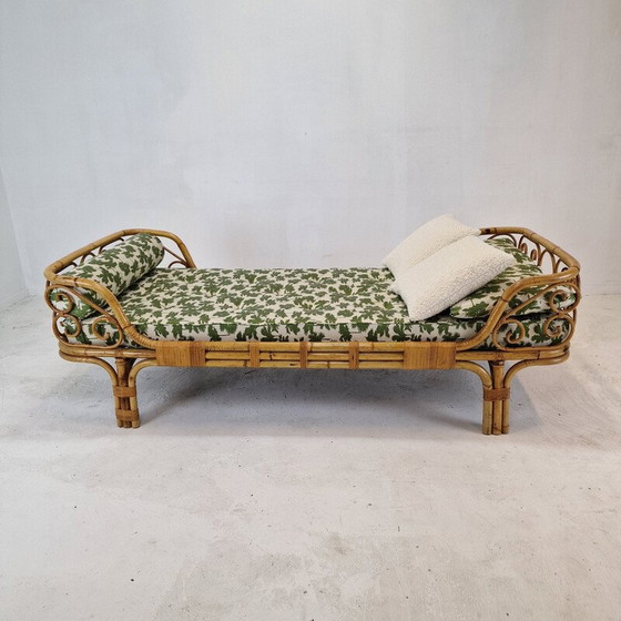 Image 1 of Vintage bamboe daybed, Italië 1960