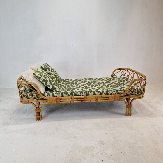 Image 1 of Vintage bamboe daybed, Italië 1960