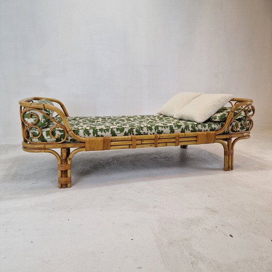 Image 1 of Vintage bamboe daybed, Italië 1960