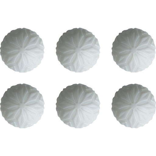 Set van 6 vintage inbouwspots, 1970