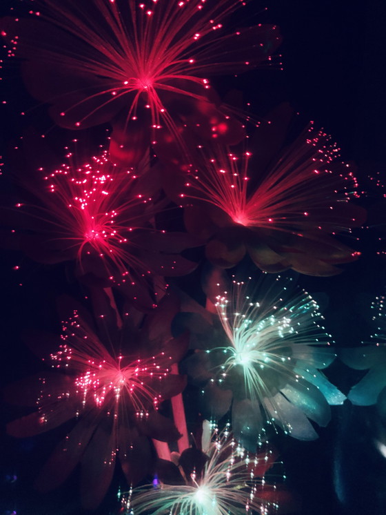 Image 1 of Vintage Psychedelische Lamp - R.O.C - Glasvezel - Ruimtetijdperk - 1970