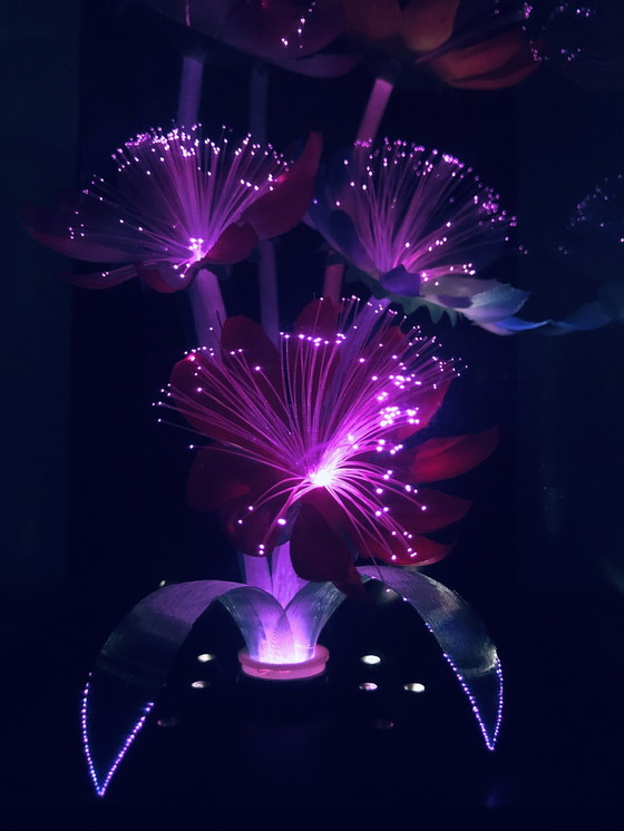 Image 1 of Vintage Psychedelische Lamp - R.O.C - Glasvezel - Ruimtetijdperk - 1970