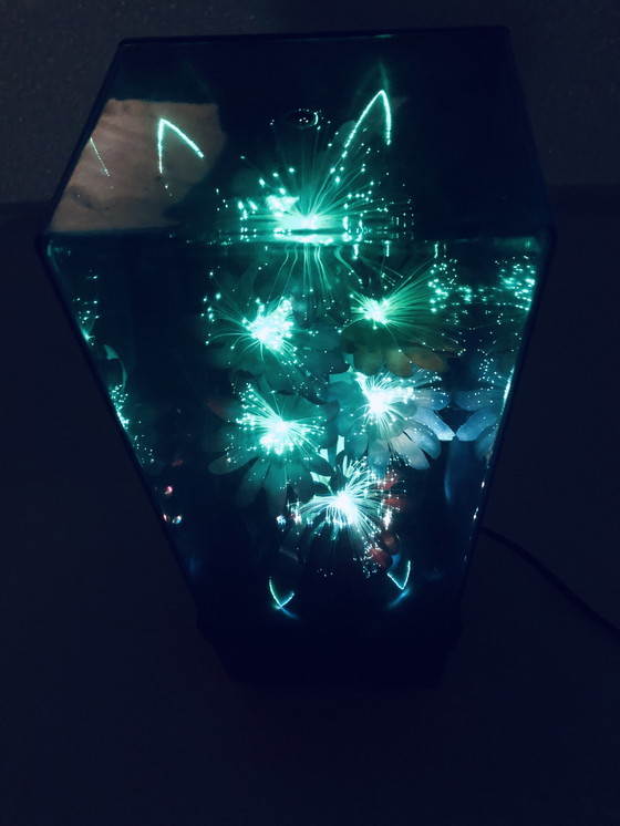 Image 1 of Vintage Psychedelische Lamp - R.O.C - Glasvezel - Ruimtetijdperk - 1970