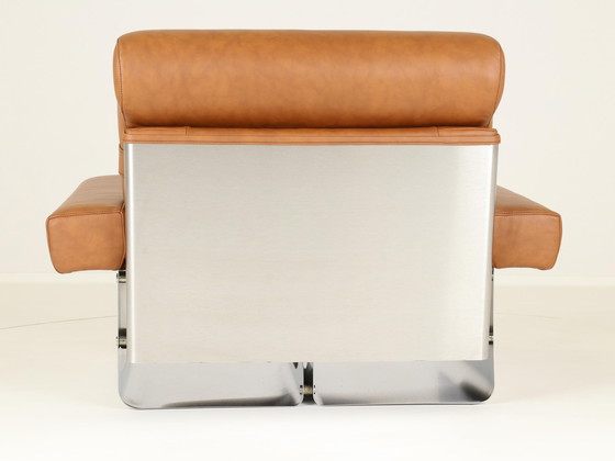 Image 1 of Loungestoelen door Xavier Féal voor Inox Industrie Frankrijk, 1970S